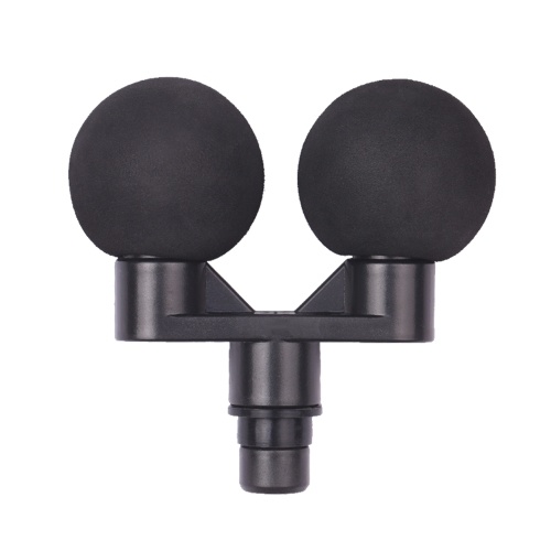 Fascia Gun Massage Head Dual Spherical Massage Head Vibration Sponge Head Muscle Relaxant General Accessory Black