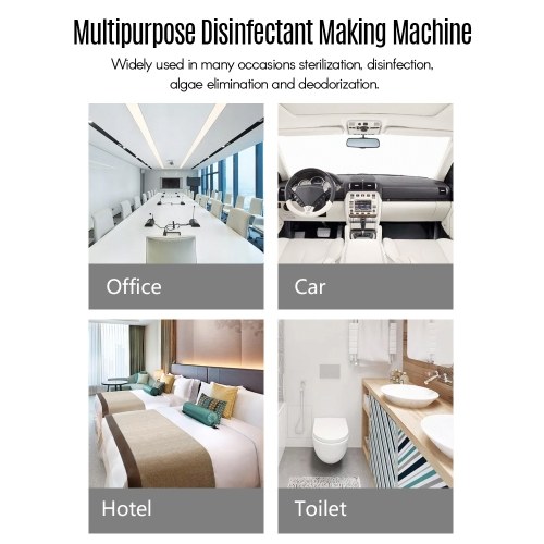 Portable Homehold Cleansing Fluid Maker Sodium Hypochlorite Water Generator Making Machine Self-Made Press Type Sprinkler Head 80ml Capacity