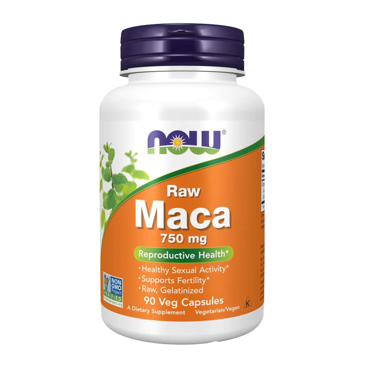 Now Raw Maca 750 mg - 30 V-Capsules