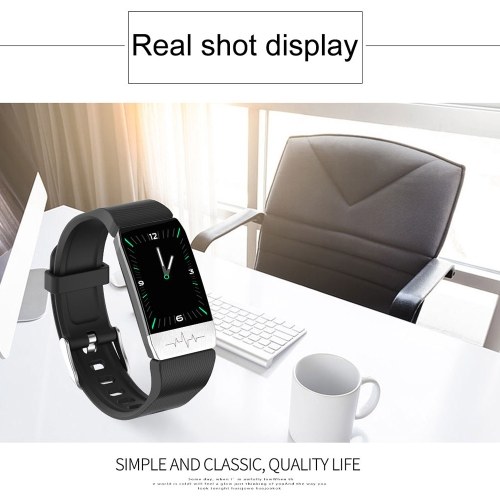 Smart Bracelet Thermometer Body Temperature Measurement Health Sleep Monitor Blood Pressure Heart Rate Smart Band Watch Waterproof Fitness Tracker