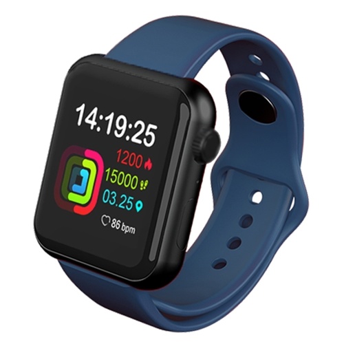 V6 Intelligent Bracelet Color Screen Call Reminder Sport Tracker Heart Rate Detection (Blue)