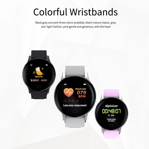 GT3 Intelligent Bracelet Message Reminder Body Temperature Health Monitoring IP67 Waterproof Sport Tracker (Black)