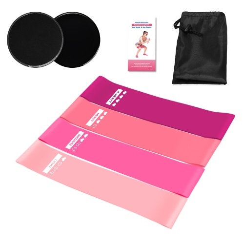 5PCS Sports Exercise Resistance Loop Bands Set