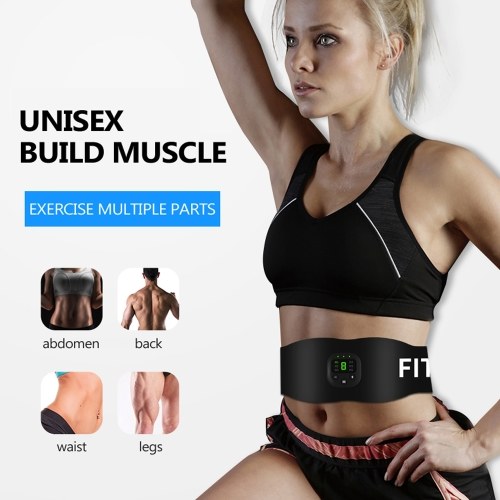 Intelligent Digital Display EMS Micro Current Abdominal Muscle Sticker Fitness Belt Home Muscle Training Device