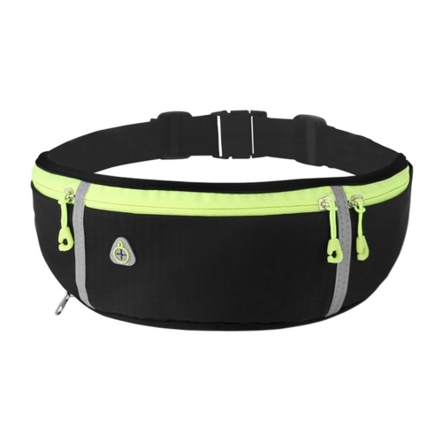 Water-repellent Running Waist Bag with Water Bottle Holder Ultralight Adjustable Waist Belt Pack with Headphone Hole for Walking Travel Cycling Fishing