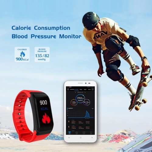Sports Smart Bracelet Heart Rate Monitor Blood Pressure Blood Oxygen Fitness Tracker Sports Wristband Waterproof Smart Watch