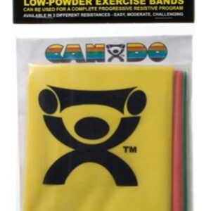 CanDo Low Powder Exercise Band Packs