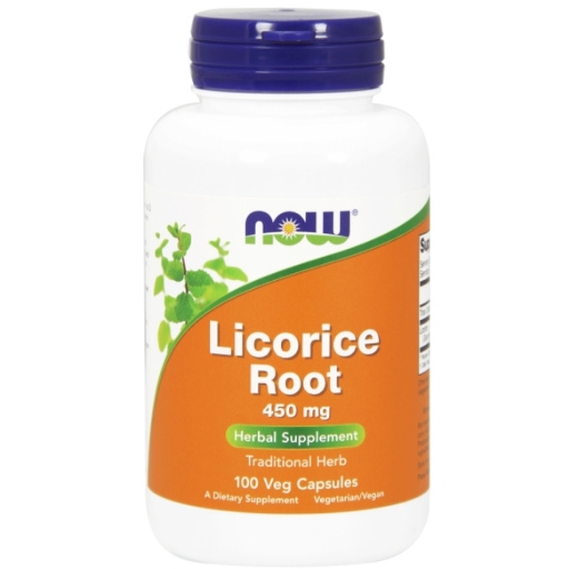 Now Licorice Root 450mg - 100 Capsules
