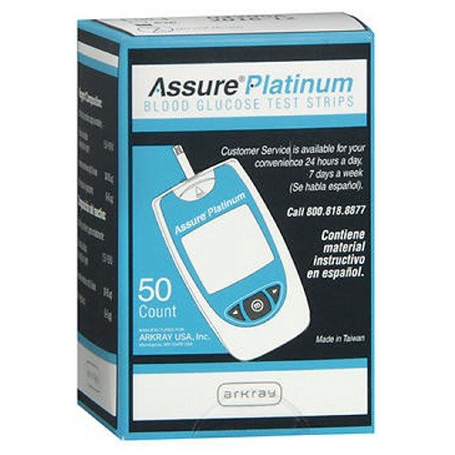 Assure Pro Assure Platinum Blood Glucose Test Strips - 50 each