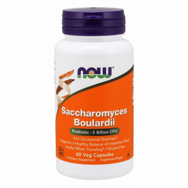 Saccharomyces Boulardii Gastrointestinal Support 60 Vcaps by Now Foods