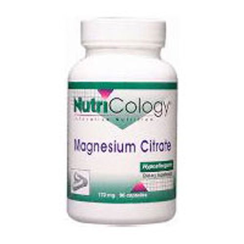 Nutricology/ Allergy Research Group Magnesium Citrate - 180 vcaps
