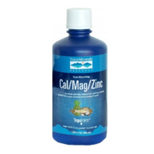 Trace Minerals Liquid Cal/Mag/Zinc - Strawberry 2 Oz