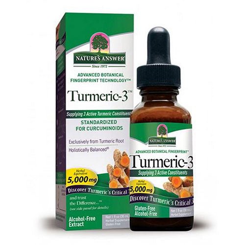 Nature's Answer Turmeric 3 Liquid - Alcohol Free,1 Oz