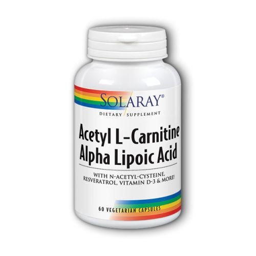 Solaray Acetyl L-Carnitine Alpha Lipoic Acid - 60 Caps