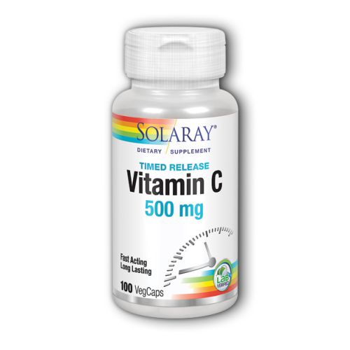 Solaray Vitamin C With Rose Hips & Acerola - 100 Caps