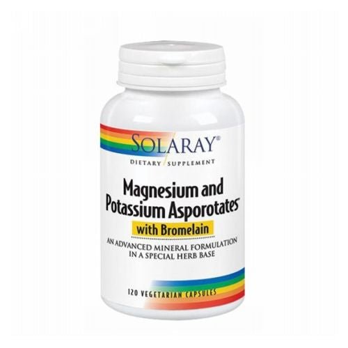 Solaray Magnesium & Potassium Asporotates - 120 Caps