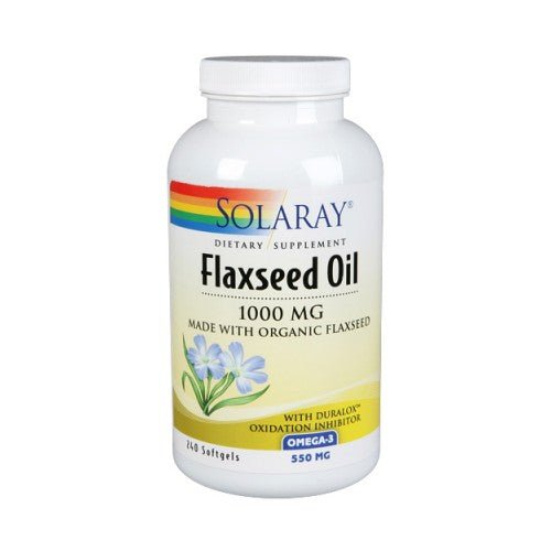Solaray Flaxseed Oil - 240 Softgels