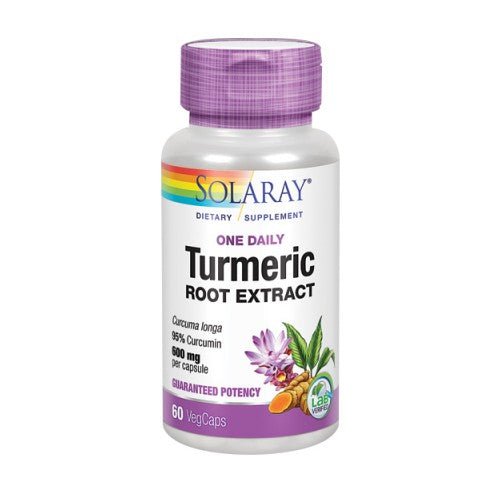 Solaray Turmeric Root Extract - 60 Veg Caps