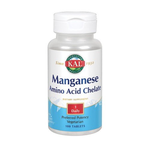 Kal Manganese Chelated - 100 Tabs