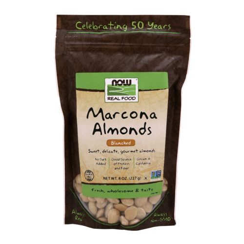 Now Foods Marcona Almonds Blanched - 8 Oz