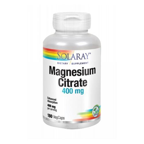 Magnesium Citrate 180 Veg Caps by Solaray