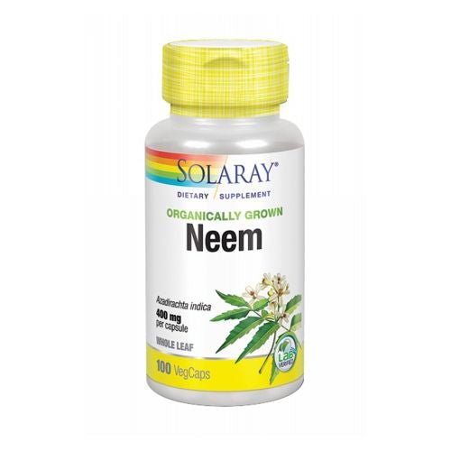 Neem Leaf Organically Grown 100 Veg Caps by Solaray