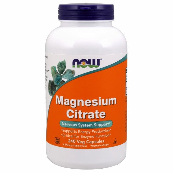 Magnesium Citrate 240 Veg Caps by Now Foods
