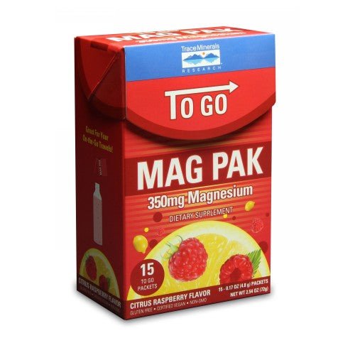 Mag Pak To Go Citrus Raspberry 15 Count by Trace Minerals