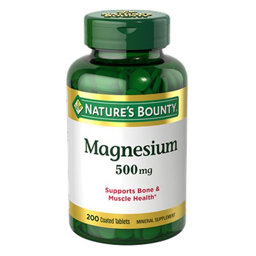 Magnesium 24 X 200 Coated Tabs by Nature's Bounty