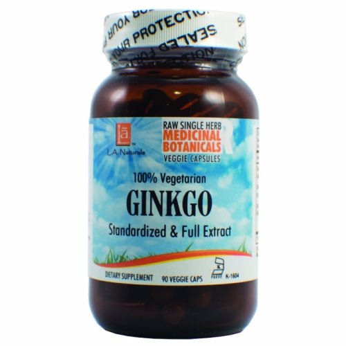 Ginkgo Raw Herb 90 Veg Caps by L. A .Naturals