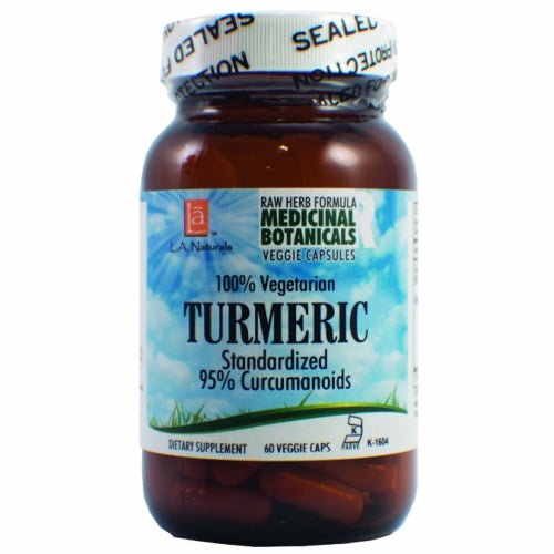 Turmeric Raw Formula 60 Veg Caps by L. A .Naturals