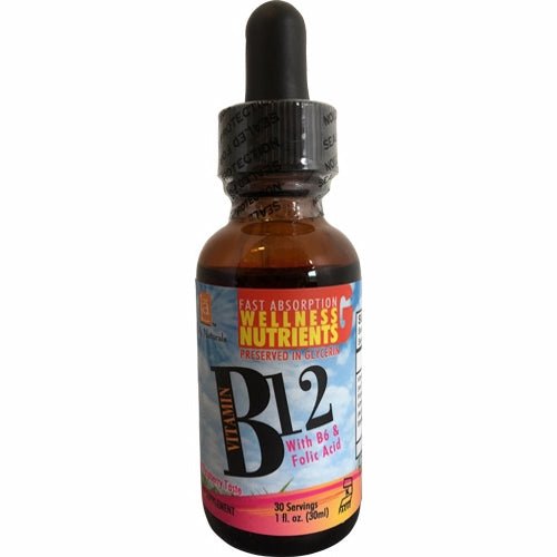 Vitamin B12 with Folic Acid & B6 1 Oz by L. A .Naturals