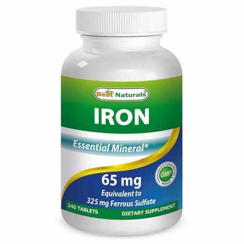 Iron 240 Tabs by Best Naturals