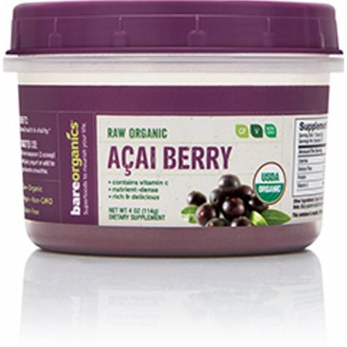 Organic Acai Berry Powder 4 Oz by Bare Organics