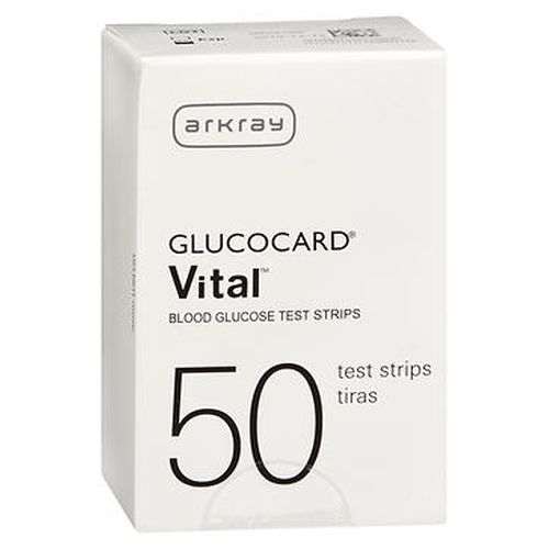 Glucocard Vital Blood Glucose Test Strips 50 Each by ArkRay
