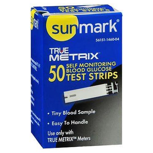 Sunmark True Metrix Self Monitoring Blood Glucose Test Strips 50 Each by Sunmark