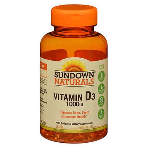 Sundown Naturals Vitamin D3 Softgels 400 Caps by Sundown Naturals