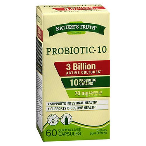 Natures Truth Probiotic10 Quick Release Capsules 60 Caps by Natures Truth