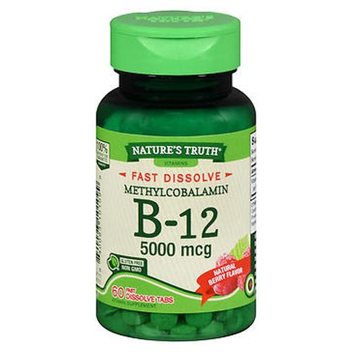 Natures Truth B12 Fast Dissolve Tabs Natural Berry Flavor 60 Tabs by Natures Truth