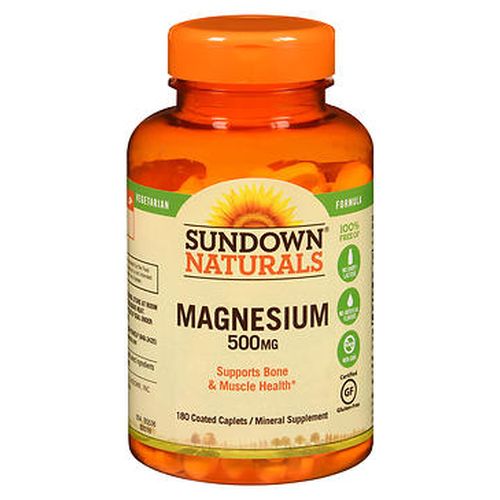 Sundown Naturals Magnesium Coated Caplets 180 Caps by Sundown Naturals
