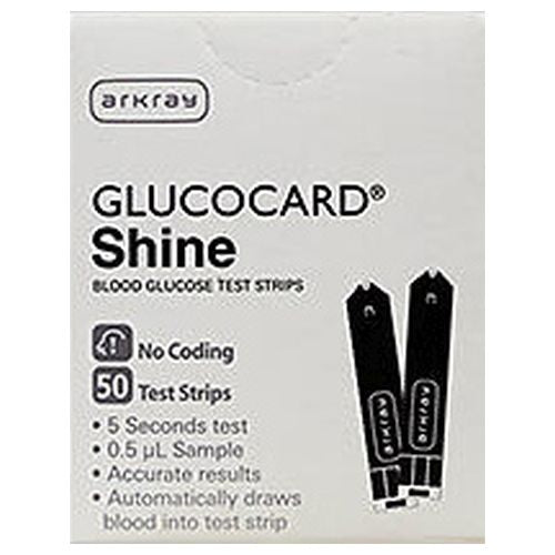 Glucorcard Shine Test Strips 50 Each by Glucocard
