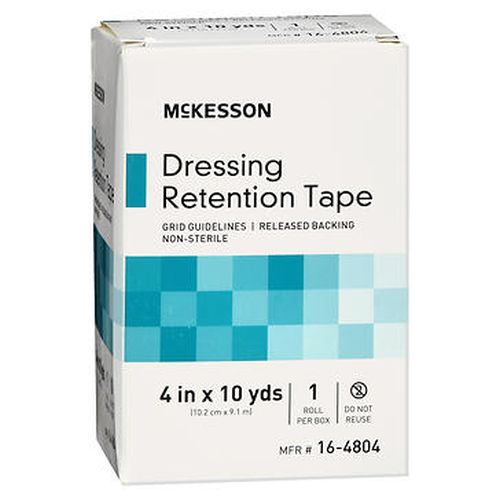 McKesson Dressing Retention Tape Roll 4 in x 10 yds 1 Each by McKesson