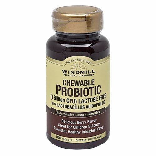 Probiotic Chewable 100 Tabs by Windmill Health Products