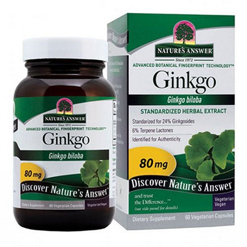 Nature's Answer Ginkgo Leaf Standardized - 60 Vcaps