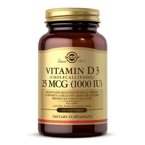 Solgar Vitamin D3 (Cholecalciferol) - 100 S Gels