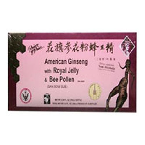 Prince Of Peace American Ginseng - Royal Jelly With Bee Pollen, 10x10 Cc