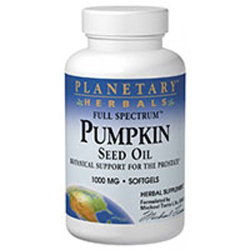 Planetary Herbals Pumpkin Seed Oil, Full Spectrum - 45 Caps