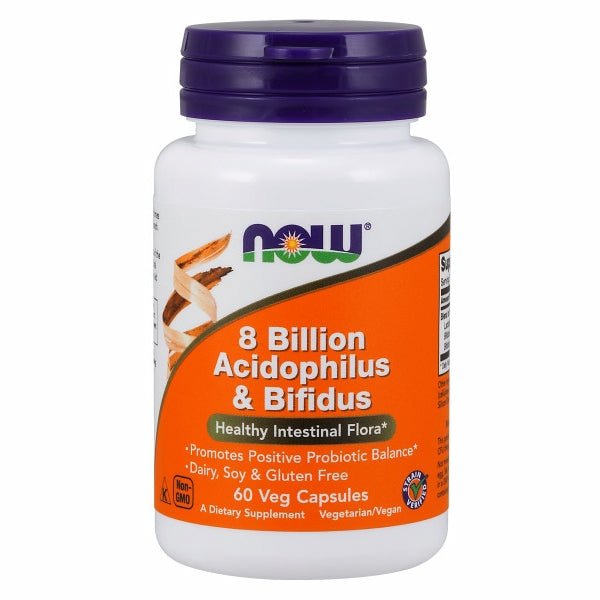 Now Foods 8 Billion Acidophilus & Bifidus - 60 Caps