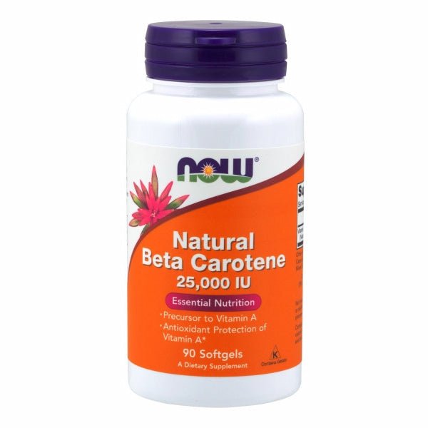 Natural Beta Carotene 90 Sofgels by Now Foods