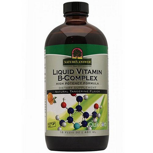 Nature's Answer Liquid Vitamin-B Complex - Natural Tangerine Flavor, 16 Oz